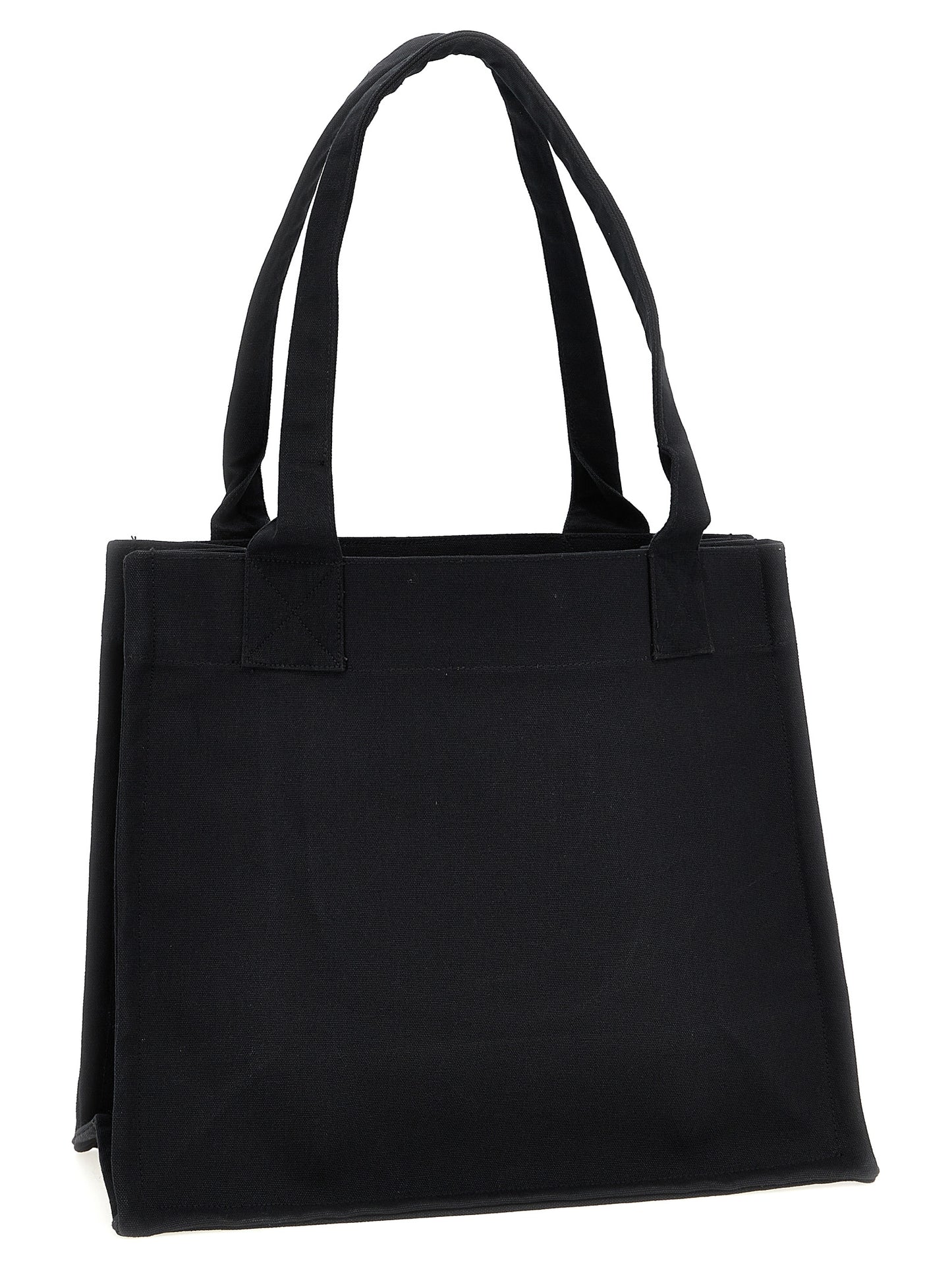 Ganni Zweifarbige Tote Bag aus recycelter Baumwolle
