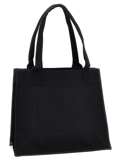 Ganni Zweifarbige Tote Bag aus recycelter Baumwolle