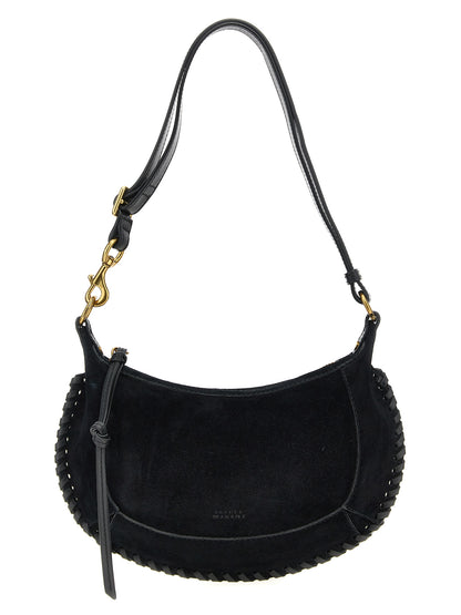 Isabel Marant Schwarze Kalbsleder-Schultertasche