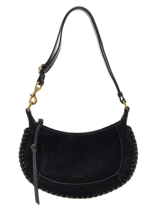 Isabel Marant Schwarze Kalbsleder-Schultertasche