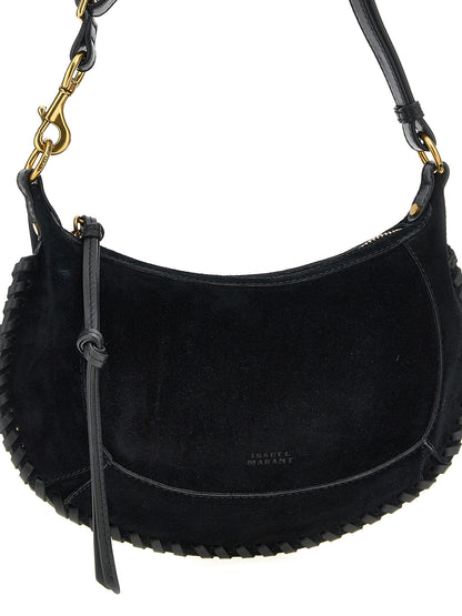 Isabel Marant Schwarze Kalbsleder-Schultertasche