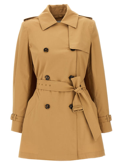 Max Mara Brauner Baumwollmantel