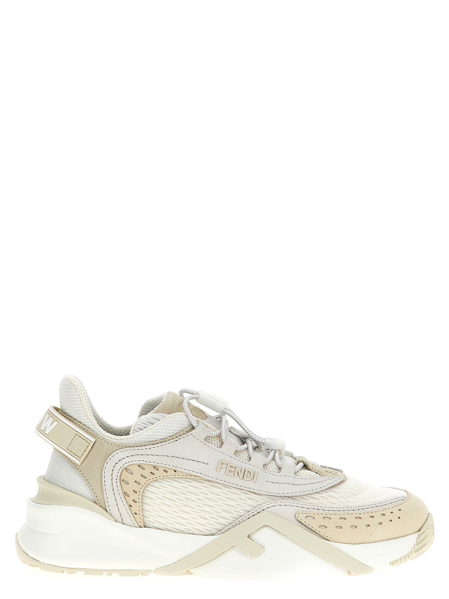 Fendi Weiße Sneaker aus Polyester im Athletic-Stil