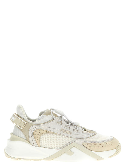 Fendi Weiße Sneaker aus Polyester im Athletic-Stil