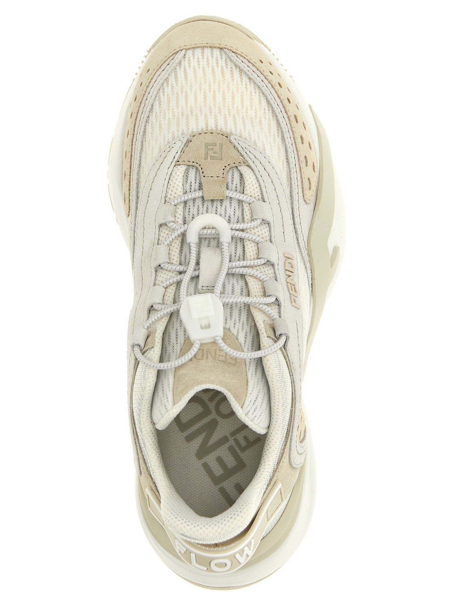 Fendi Weiße Sneaker aus Polyester im Athletic-Stil