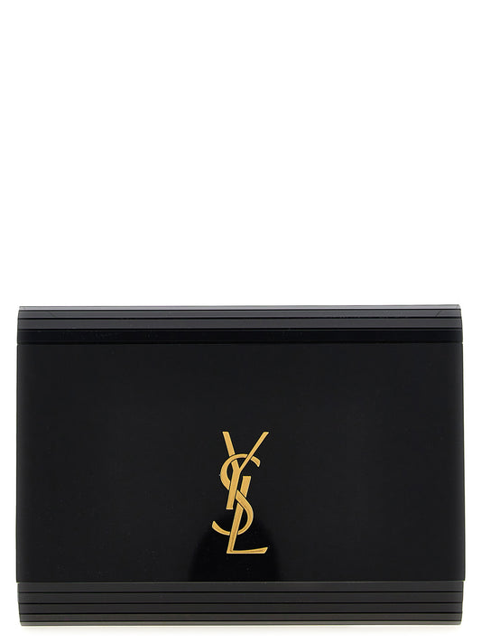 Saint Laurent Schwarze Plexiglas Umhängetasche