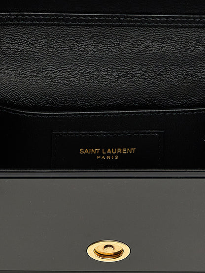 Saint Laurent Schwarze Plexiglas Umhängetasche
