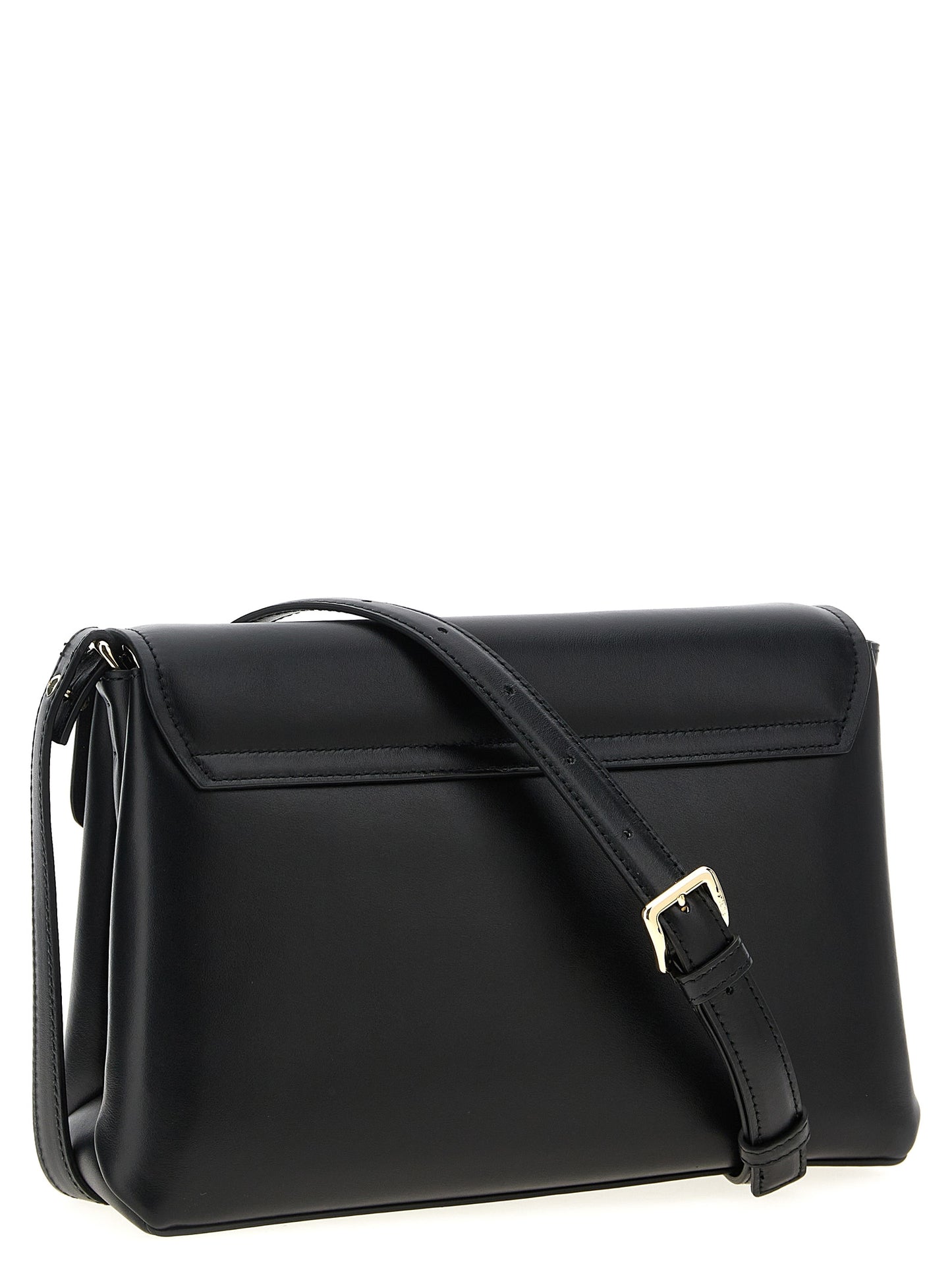 Furla Schwarze Leder Umhängetasche