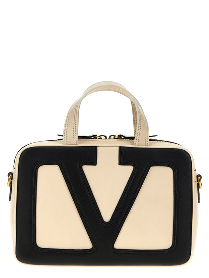 Valentino Garavani Zweifarbige Lammleder-Handtasche