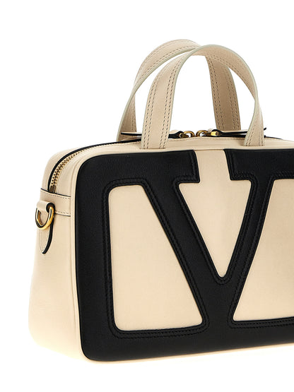 Valentino Garavani Zweifarbige Lammleder-Handtasche
