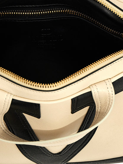 Valentino Garavani Zweifarbige Lammleder-Handtasche