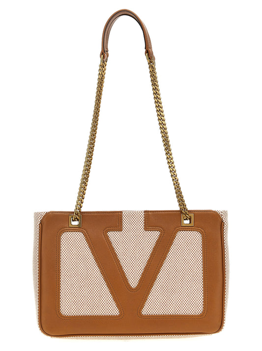 Valentino Garavani Beige Baumwolltasche