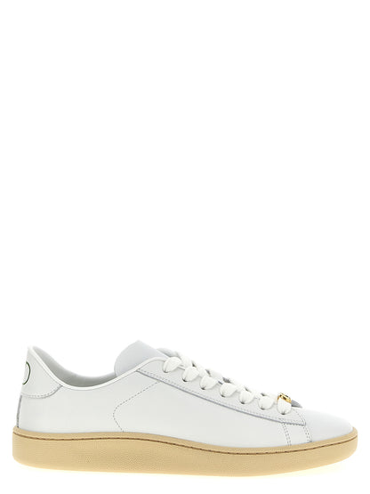 Valentino Garavani Weiße Kalbsleder Low-Top-Sneaker