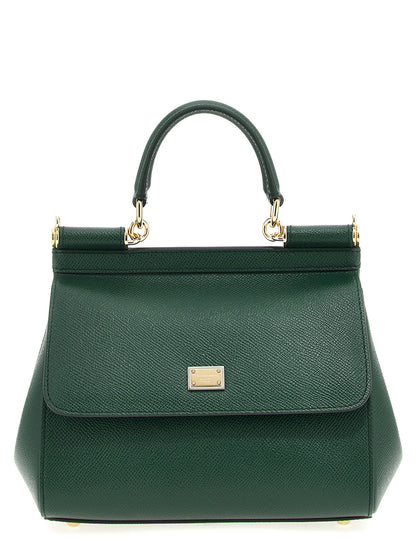 Dolce & Gabbana Zweifarbige Kalbsleder-Handtasche