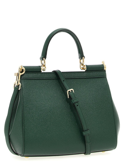 Dolce & Gabbana Zweifarbige Kalbsleder-Handtasche