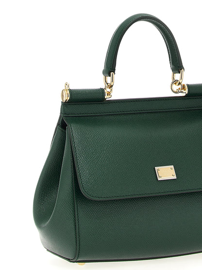 Dolce & Gabbana Zweifarbige Kalbsleder-Handtasche