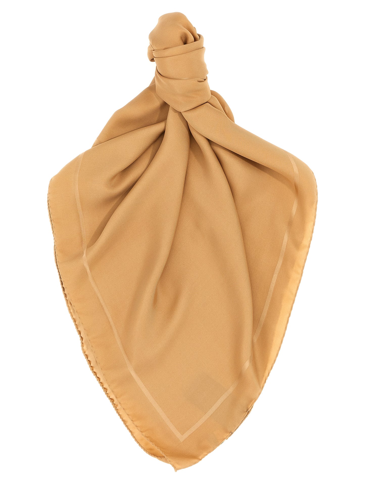 Saint Laurent Beige Seidenschal