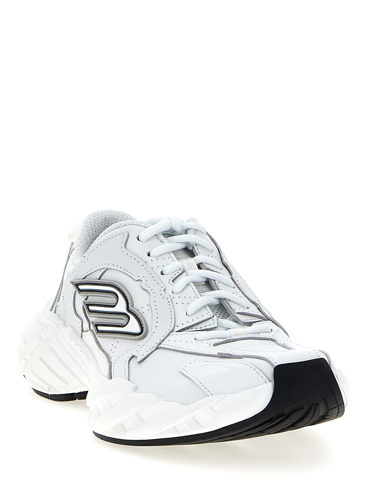 Balenciaga Weiße Sneaker aus Rindsleder im Athletic-Look