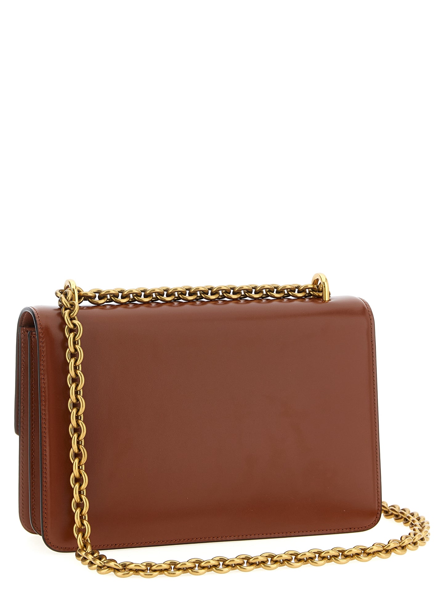 Valentino Garavani Braunes Kalbsleder Damen Crossbody Tasche
