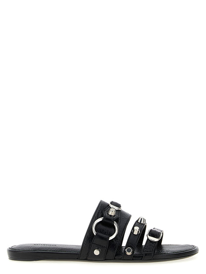 Balenciaga Schwarze Lammleder-Slipper