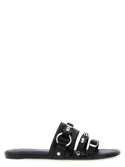 Balenciaga Schwarze Lammleder-Slipper