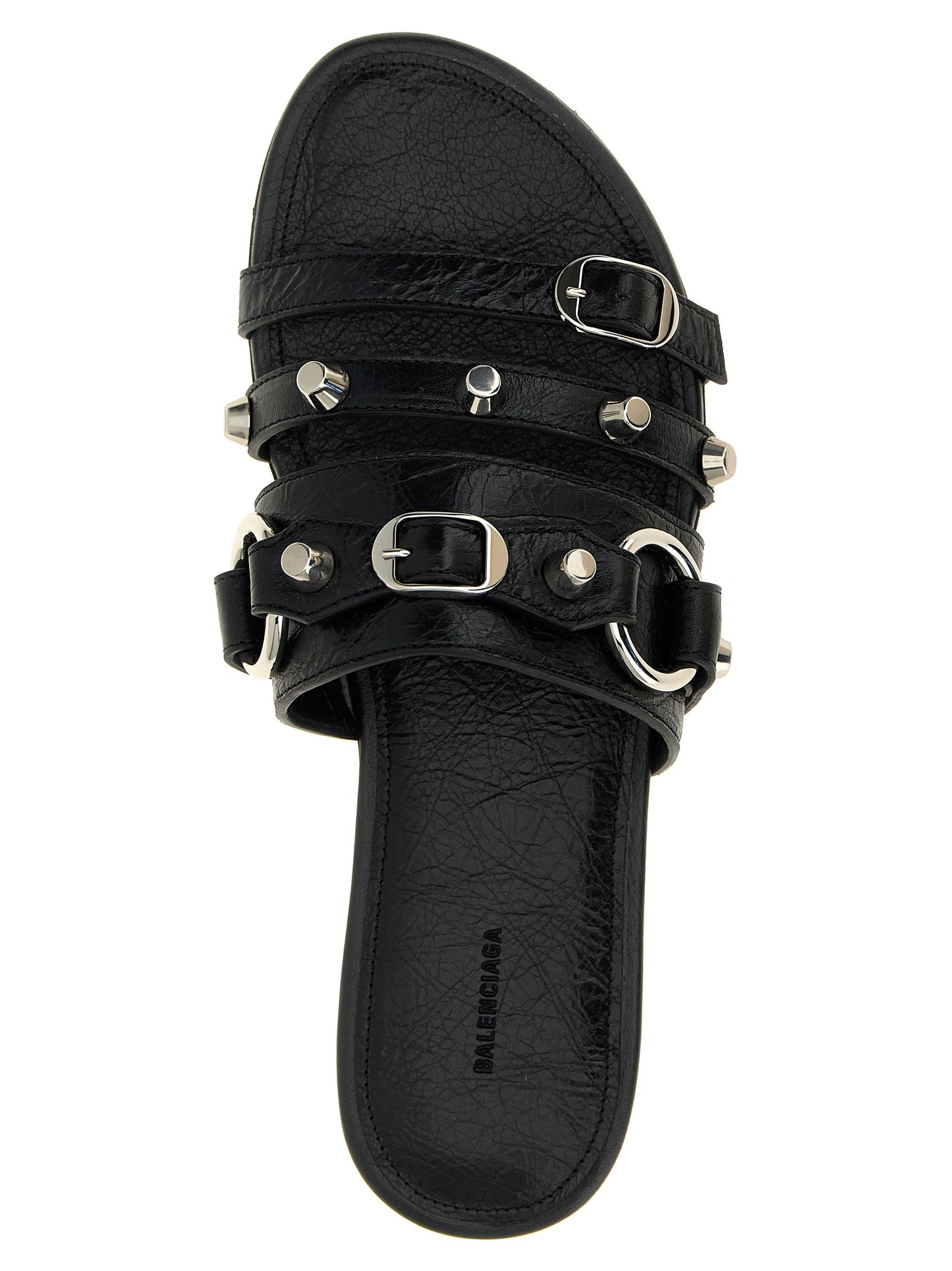 Balenciaga Schwarze Lammleder-Slipper