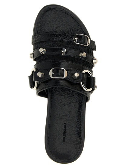 Balenciaga Schwarze Lammleder-Slipper