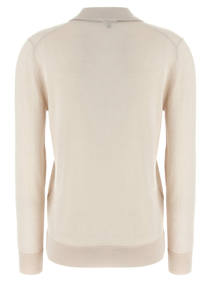 Brioni Beige Kaschmir-Poloshirt