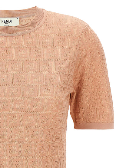 Fendi Kurzes Kleid aus mehrfarbiger Baumwolle