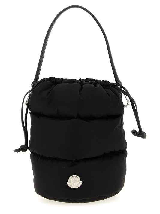 Moncler Schwarze Schultertasche aus Polyamid