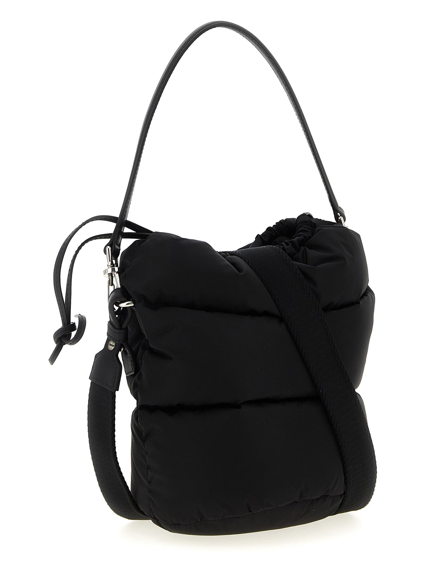 Moncler Schwarze Schultertasche aus Polyamid