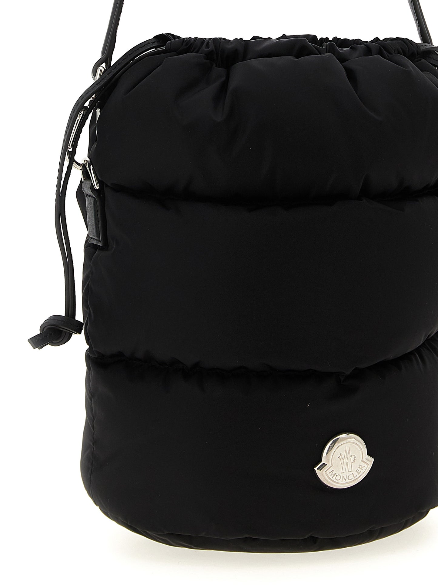 Moncler Schwarze Schultertasche aus Polyamid