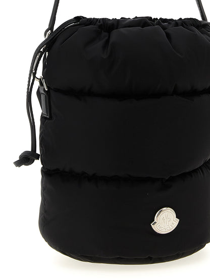 Moncler Schwarze Schultertasche aus Polyamid