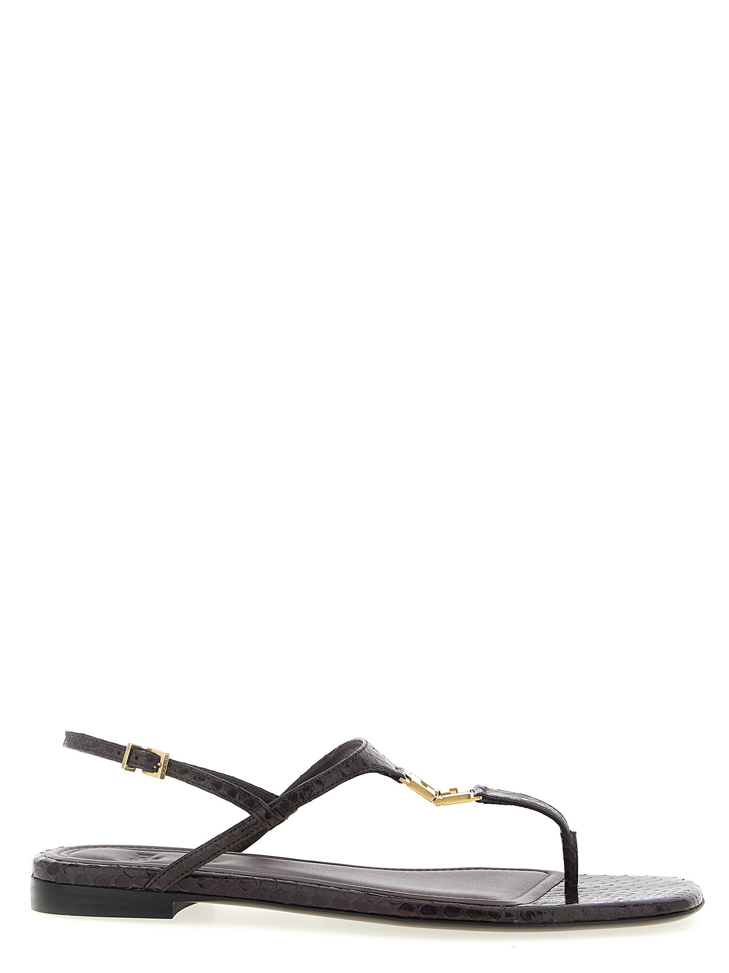 Fendi Lila Elastan-Sandalen