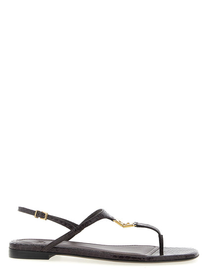 Fendi Lila Elastan-Sandalen