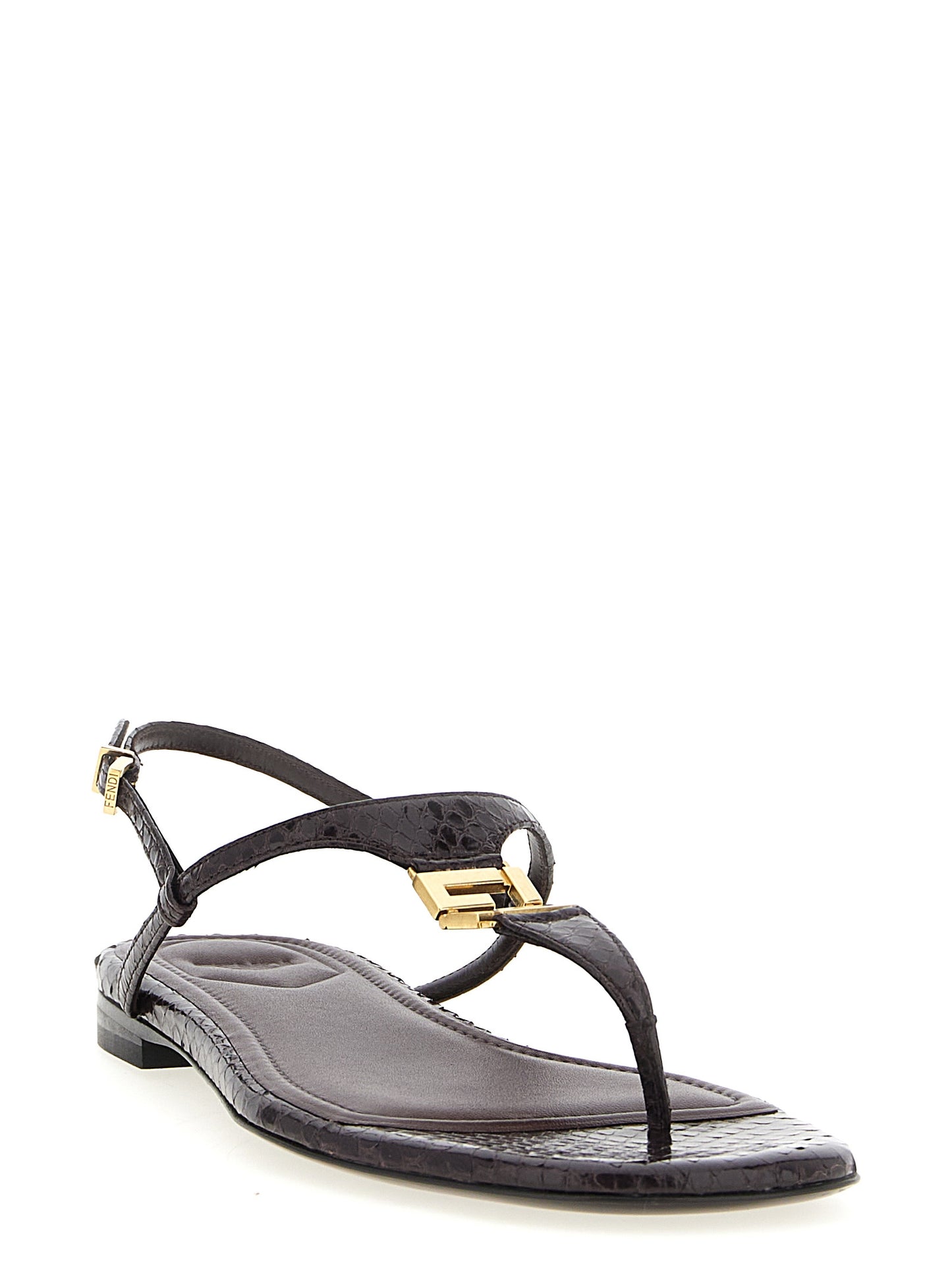 Fendi Lila Elastan-Sandalen