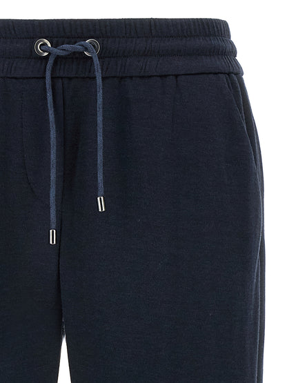 Brunello Cucinelli Blaue Baumwoll-Jogginghose (Trainingshose)