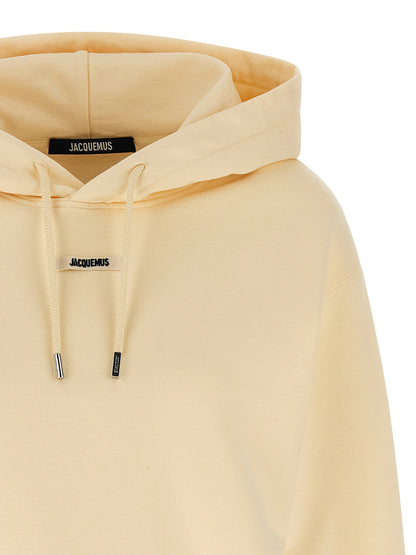 Jacquemus Beige Baumwoll-Kapuzenpullover