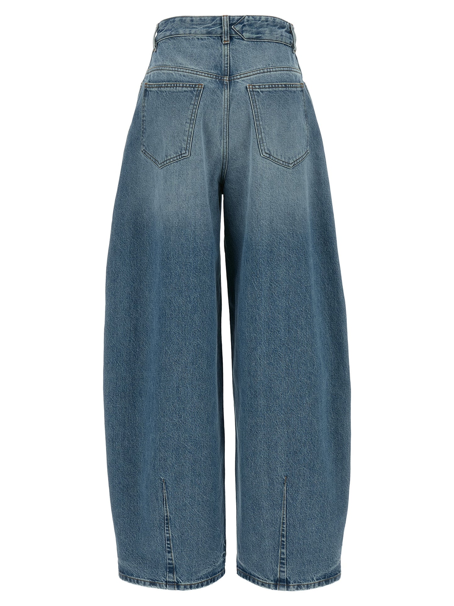 Jacquemus Blaue High-Waist Jeans aus Baumwolle