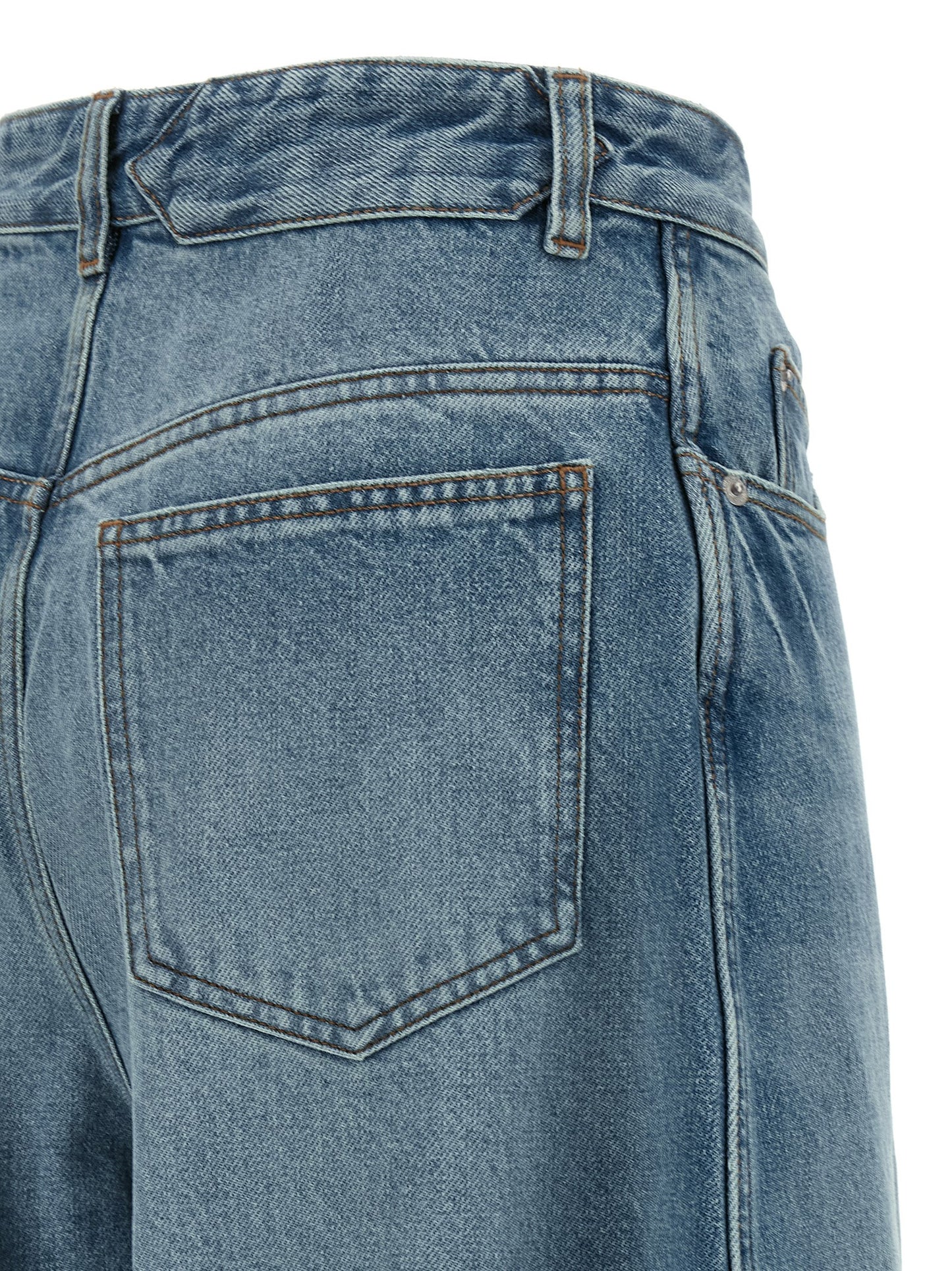 Jacquemus Blaue High-Waist Jeans aus Baumwolle