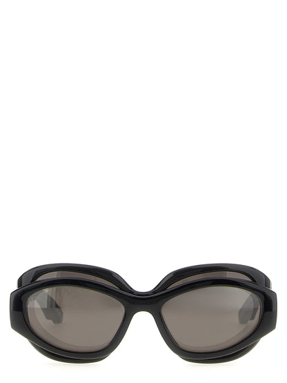 Balenciaga Schwarze Sonnenbrille aus Polyamid