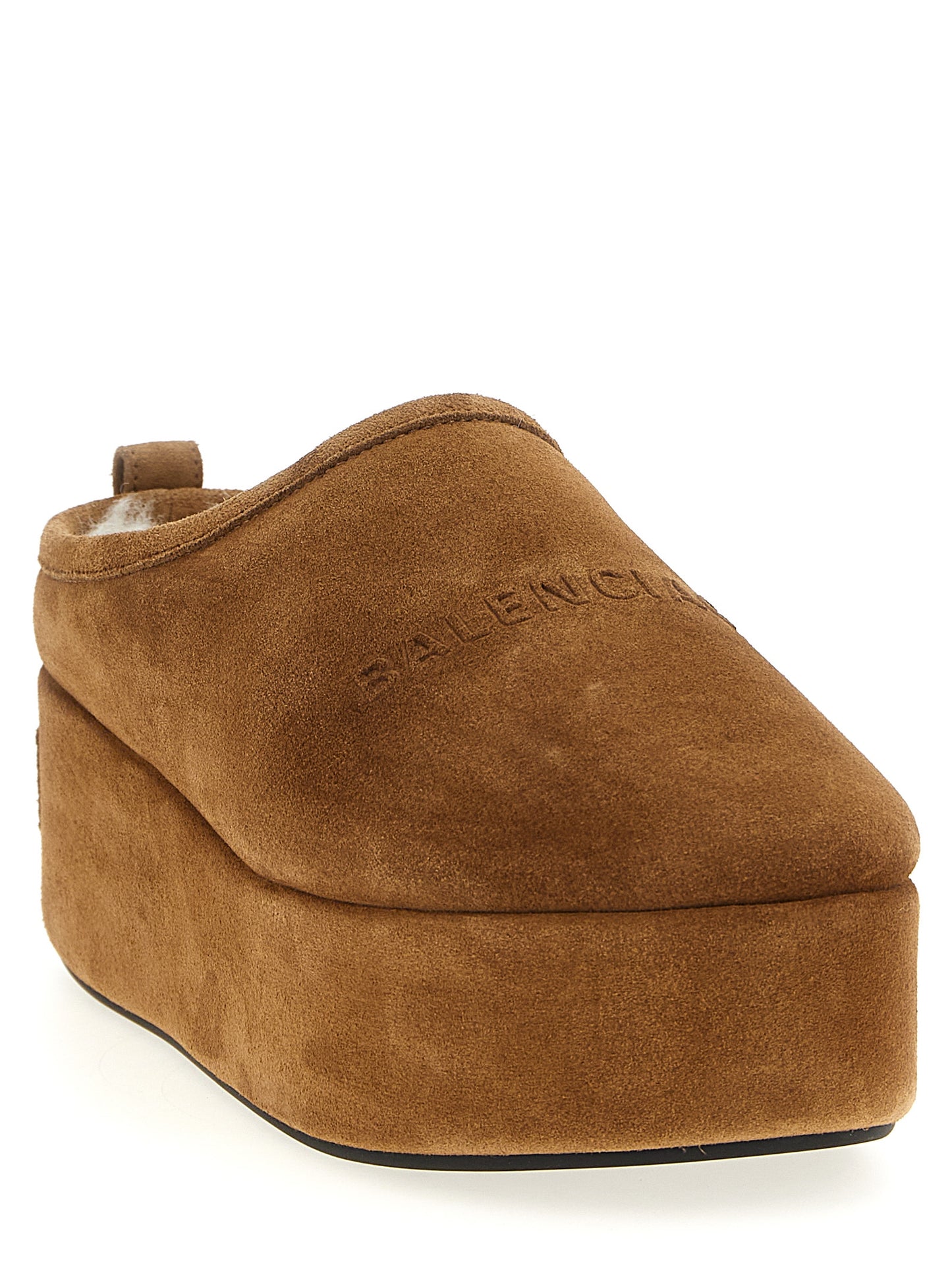 Balenciaga Braune Mules aus Kalbsleder
