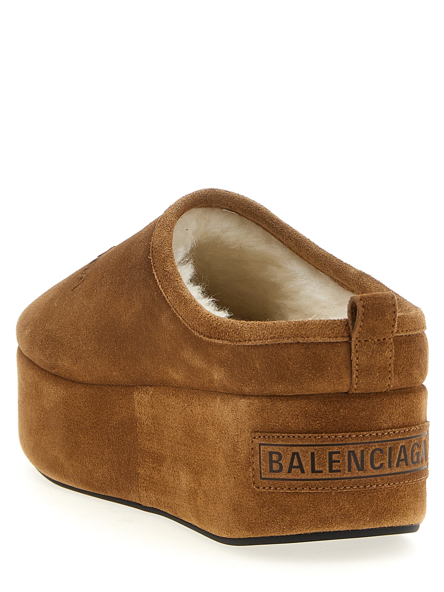 Balenciaga Braune Mules aus Kalbsleder