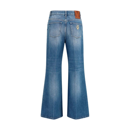 Valentino Blaue Jeans aus Baumwolle im geraden Schnitt