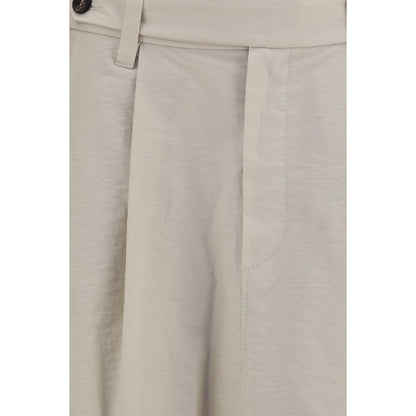 Brunello Cucinelli Beiger Baumwoll-Midirock