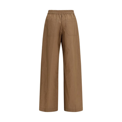 Brunello Cucinelli Braune Baumwollhose für die Freizeit