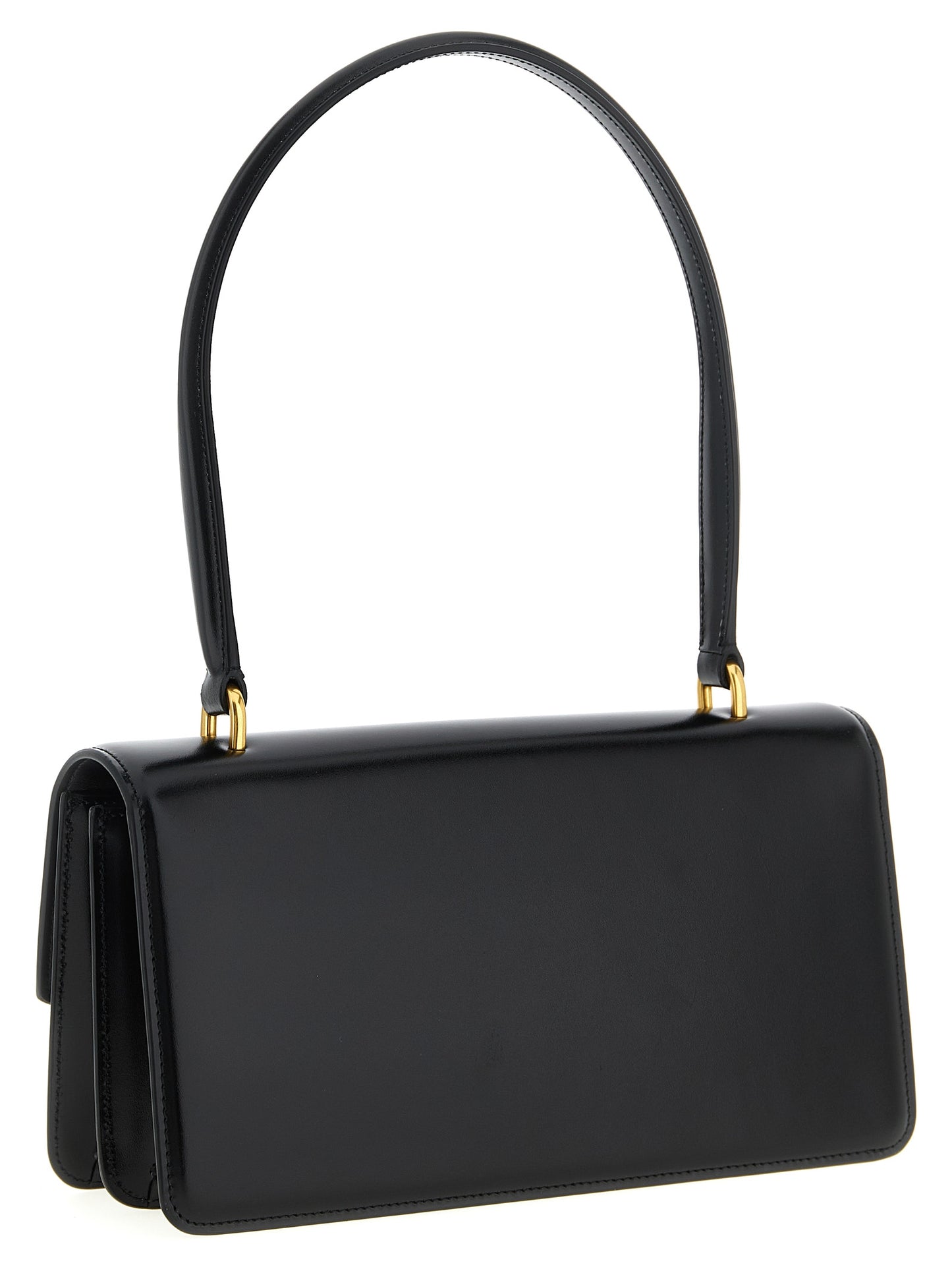 Valentino Garavani Schwarze Kalbsleder-Schultertasche