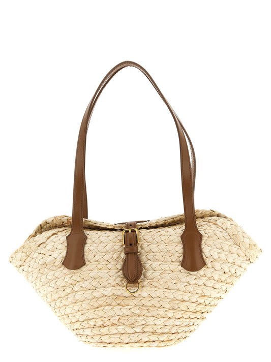 Dolce & Gabbana Beige Kork Schultertasche