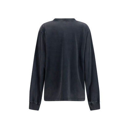 Alexander Wang Schwarzer Baumwoll-Sweatshirt