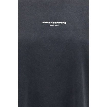 Alexander Wang Schwarzer Baumwoll-Sweatshirt